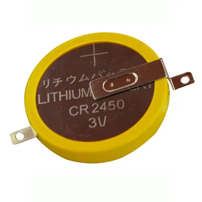 CROWN C CR2450 Кнопка литиевая батарея 3 В cr2450 с паяльными вкладками припоем