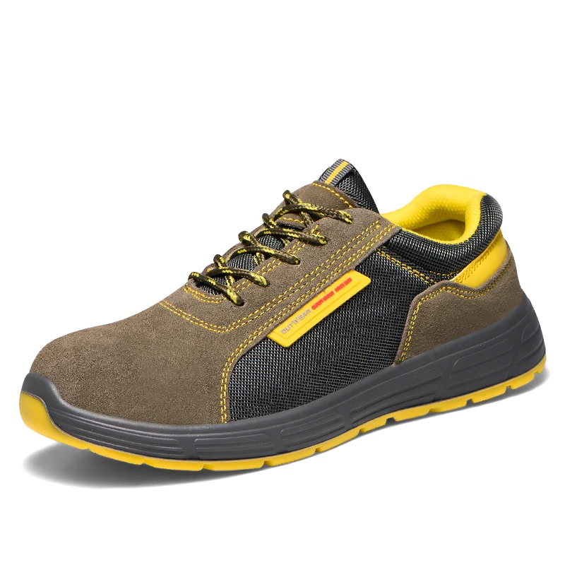 Hot sales anti slip working footwear fashionable anti smashing lightweight men sneakers safety shoes for engineers