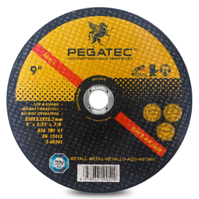 Pegatec оптовая продажа 230x2,5x22,2 мм острый долговечный металлический бетонный режущий диск