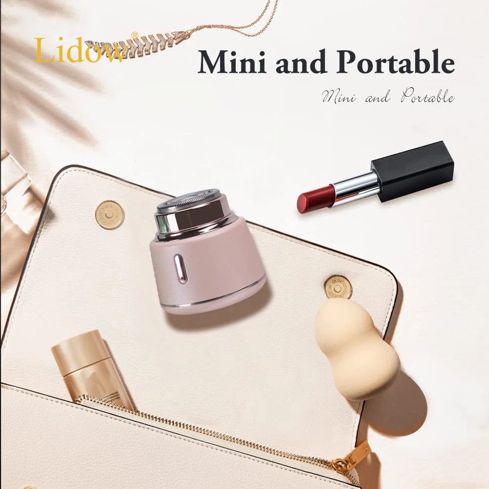 LIDOW Portable Mini Lady Personal Shaver Razor Magnetic Charge Women Hair Removal  Bikini Trimmer Epilator for Body