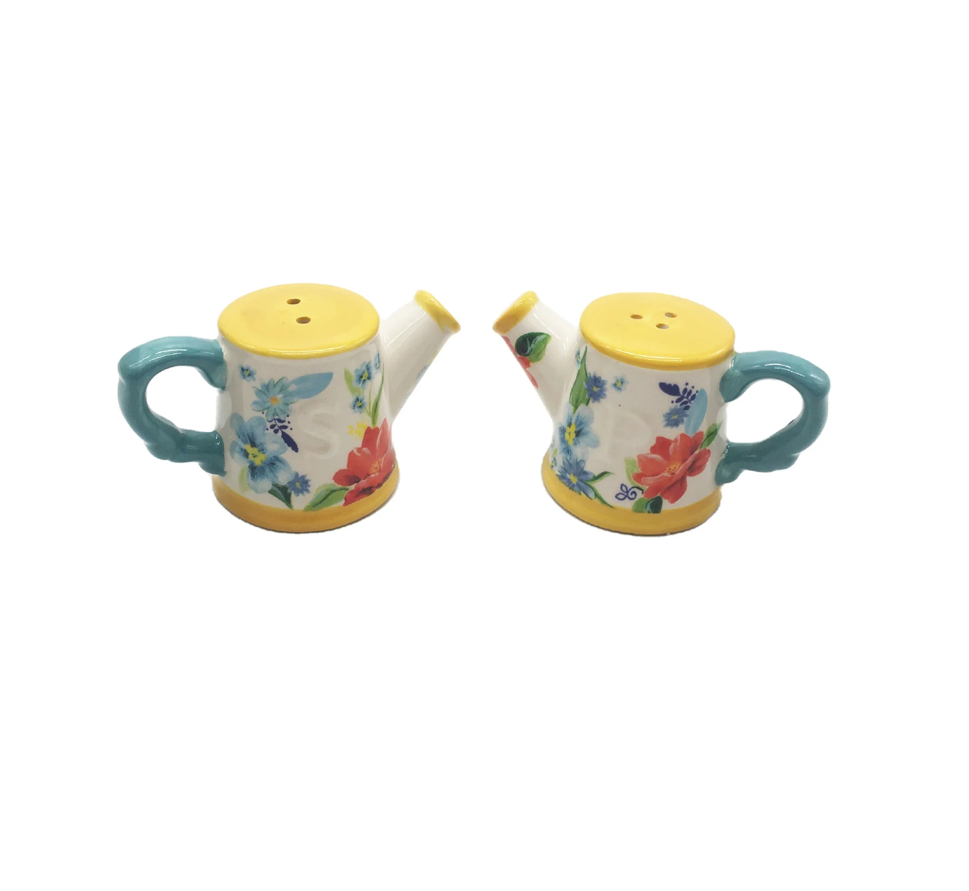 Ceramic Rocket Shape Spice Jar Creative Style Salt and Pepper Shaker