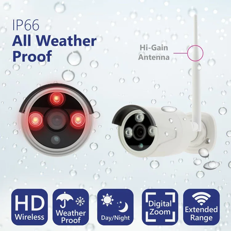 cctv camera Home Security System Full 1080P H.265 Alarm 4ch NVR CAMERA Kit