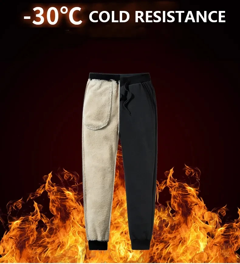 Warm Windproof paisley sherpa Winter cotton home Men mens fleece lined jog pants fleece track pants men J0133