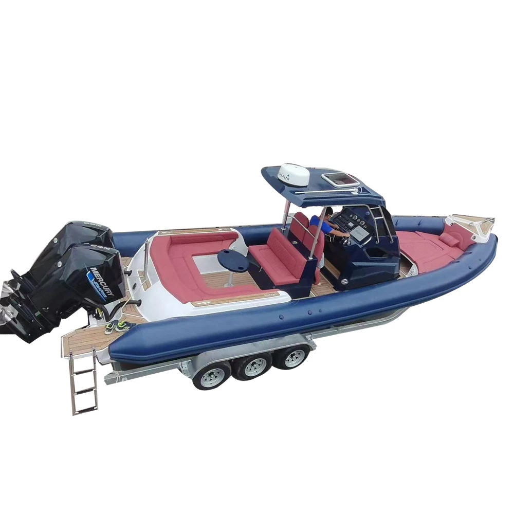 CE Cabin Cruiser Rigid Passenger Used New Hovercraft Canoe Barche Rigide Gonflable Ponton Pedal Patrol Boat for Sale