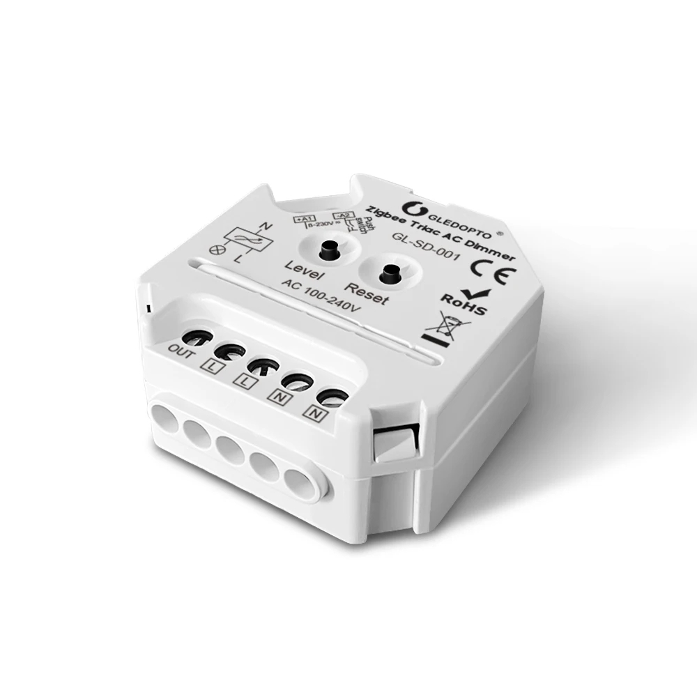 GL-SD-001 GLEDOPTO 2 4G AC100-240V реле ВКЛ-ВЫКЛ контроллер замена Zigbee Triac