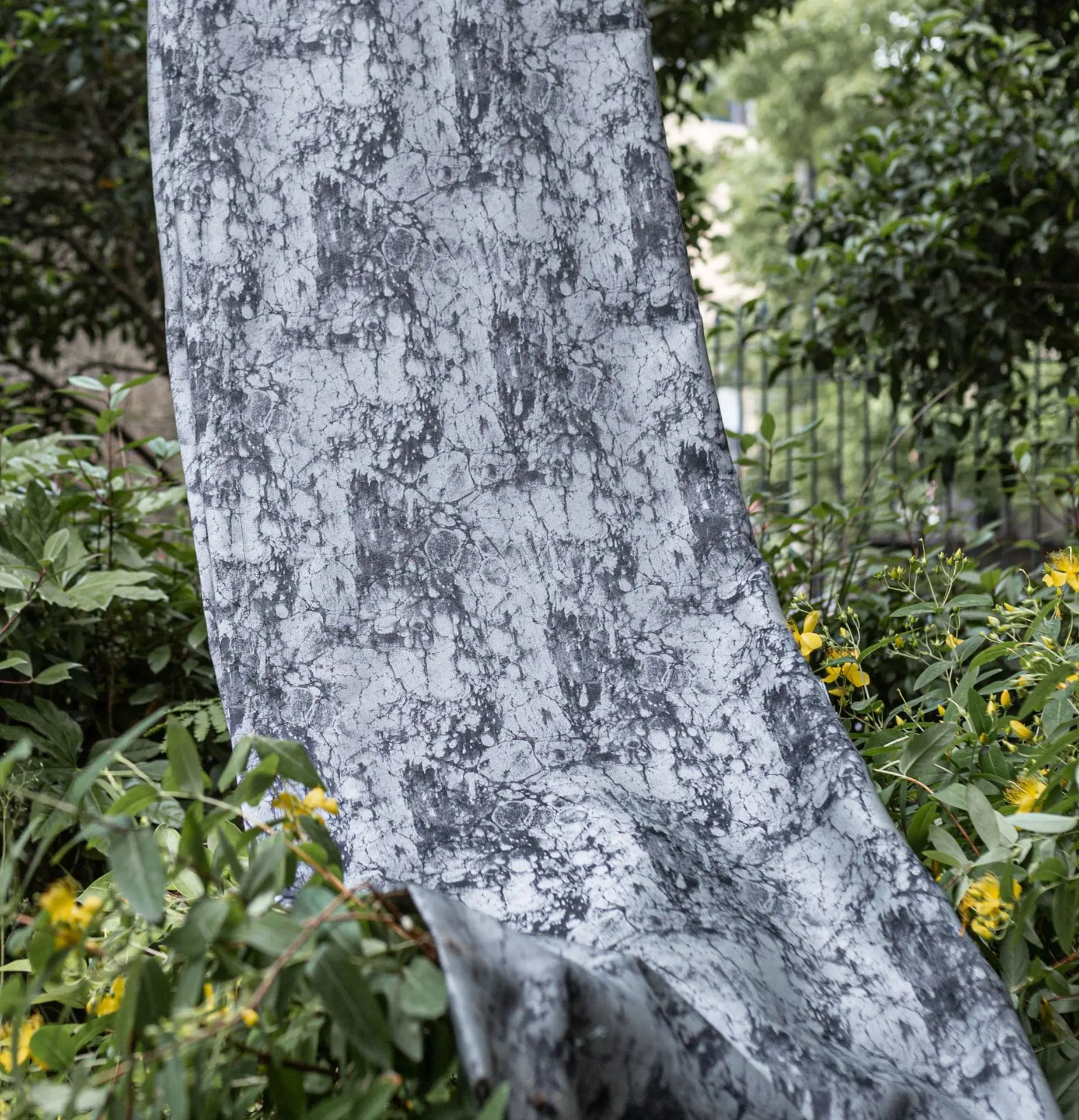 Factory Price Marble Jacquard Design Natural Drape Blackout Curtain Manufacture China