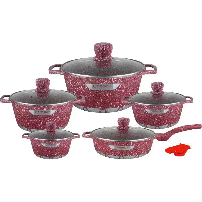 Well Equipped Kitchen Cookware Premium Marble Coated Cookwares