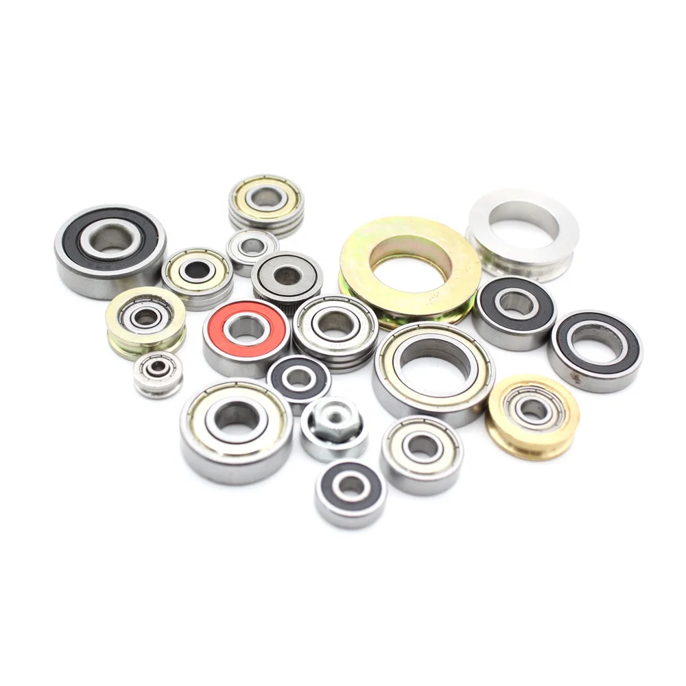 Bearing PVC Sliding Door Window Roller Nylon Parts Plastic Parts Nylon Pulley Roller Wheels Window Roller For Sliding Door