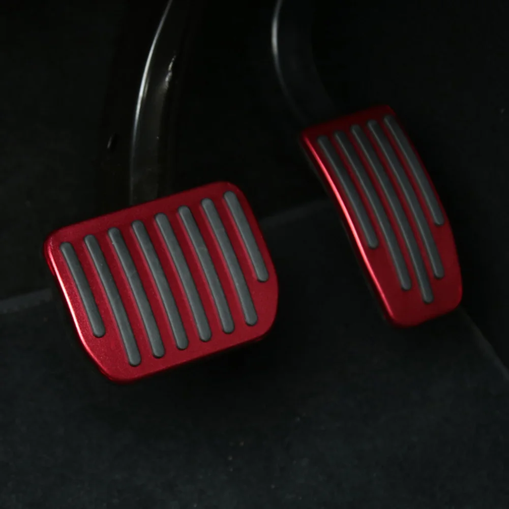 Non Slip Aluminium Alloy Accelerator Brake Pedal Cover Pad Replacement for Model 3 Y 2017-2021 Tesla Accessories