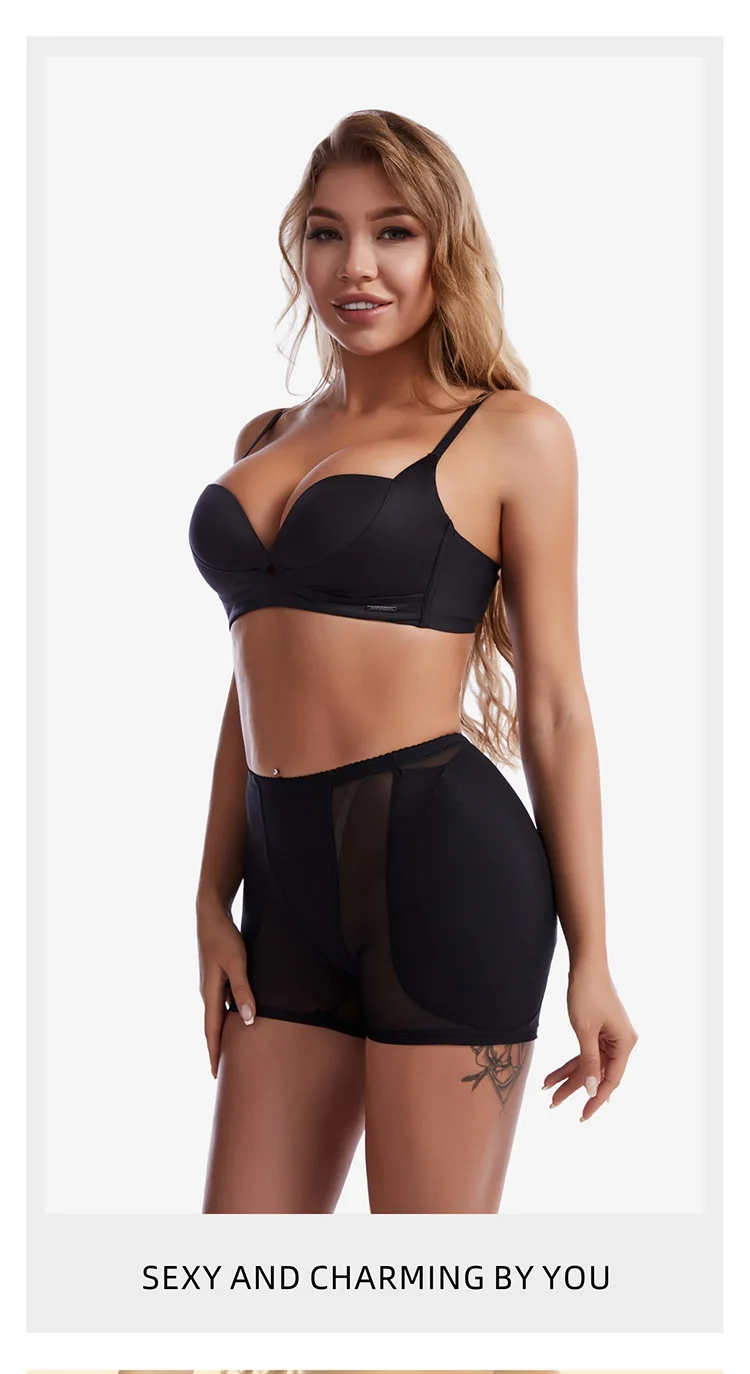 High Waist Flat Belly Stretch Body Shaper Waist Sheath Slimming Panties Abdomen Control Modeling Straps Women Padded Shapewear
