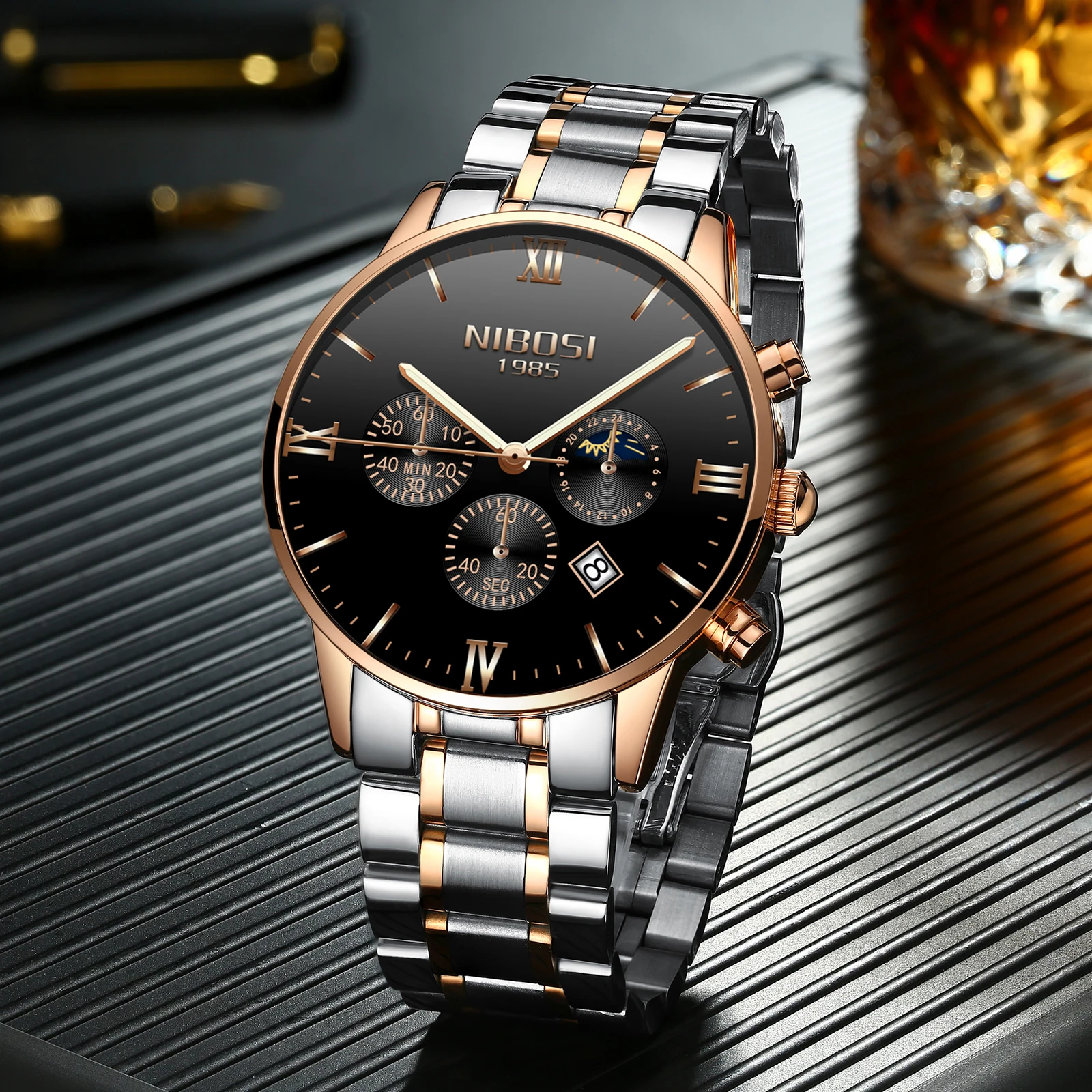 NIBOSI 2325 Drop Shipping Wholesale Brand Watch Men Chronograph Dropshipping