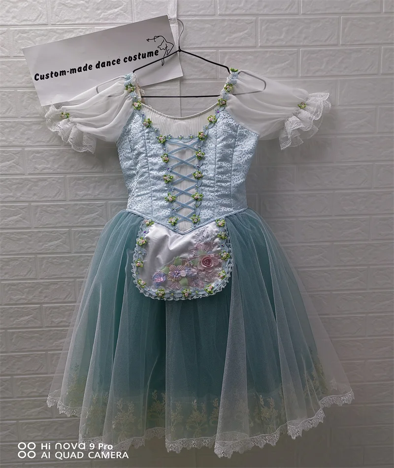 New Jacquard fabric Professionally performed ballet skirt .Romantic dress-10