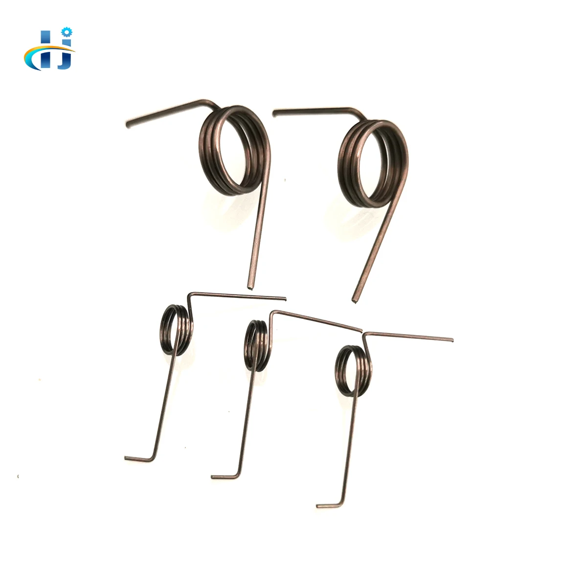 Black Powder Coated High Strength Electrical Equipment Using Helical Coil Torsional Springs Constant Force Steel Coil Strip