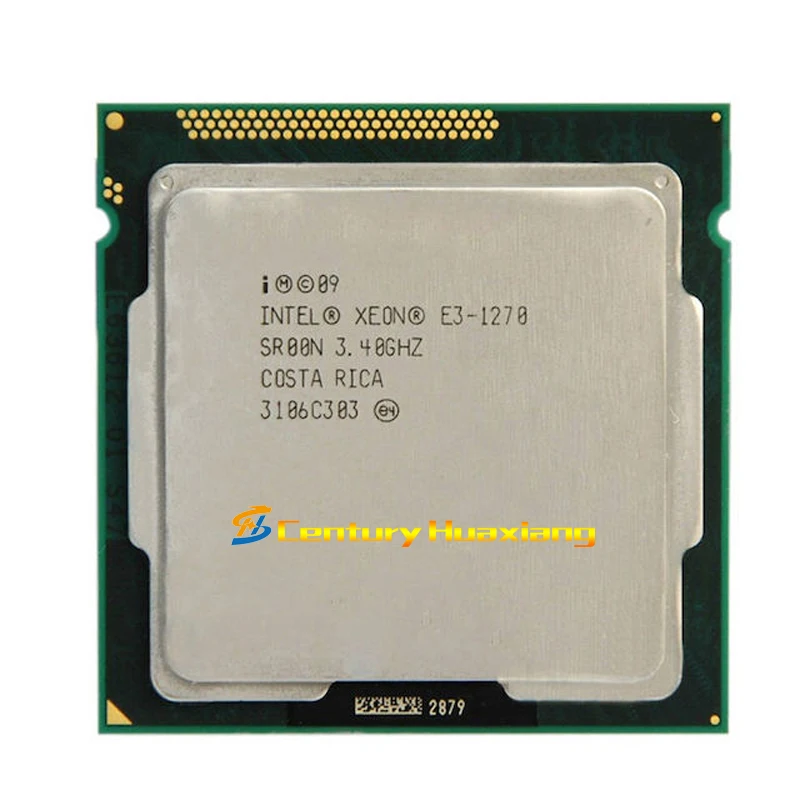 Intel Xeon E3-1270 3.4 GHz Four cores  Eight threads Processor 80W LGA 1155 cpu processor