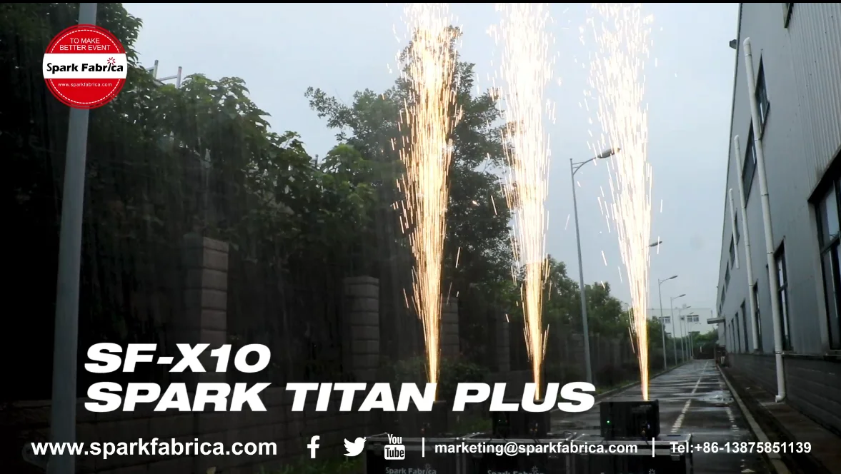 SPARK TITAN SF-X10 10-метровая Водонепроницаемая холодная искровая машина для свадебной дискотеки Dj сценическое шоу
