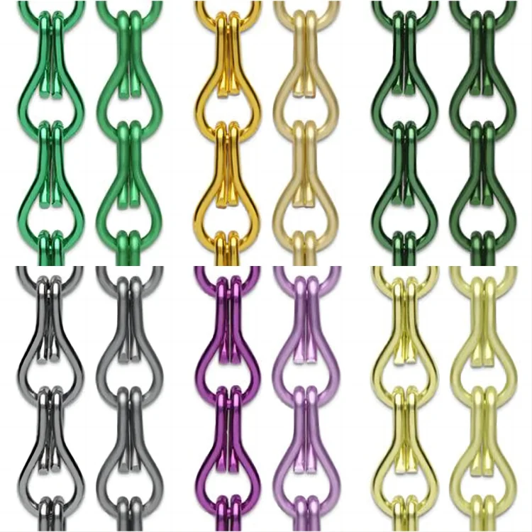 Decorative aluminum curtains for events: Decorative aluminum curtains used for decoration and separation purposes at parties, ex