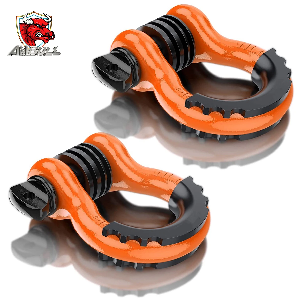 Rigging Hardware Drop Forged Towing G209 Shackle 4.75T Off-Road Vehicles Towing Hook with Isolator