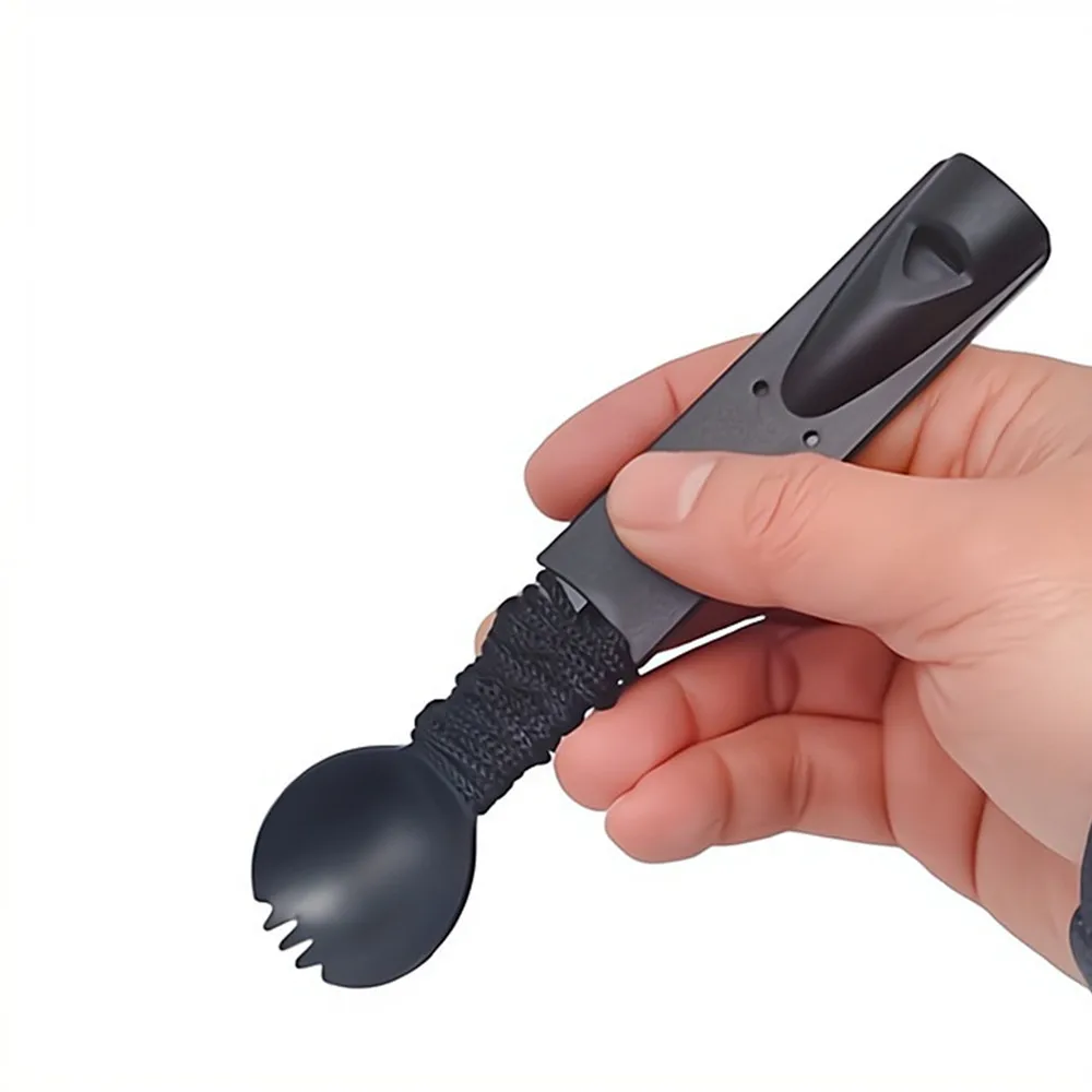 Tactical Spork Tactical Spork Cutter Combo 3 in 1 Tactical Camping Utensils Camping Gear & Camping Flatware with Hidden Cutter