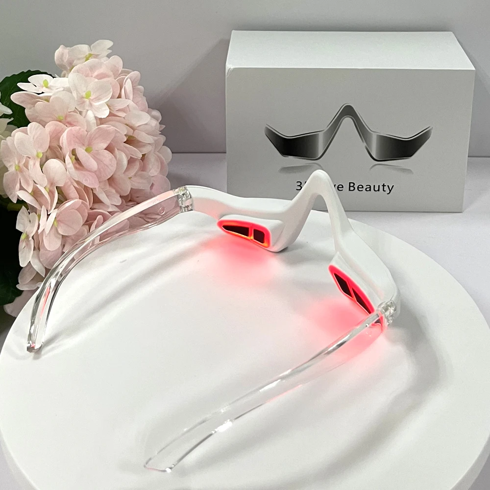 3d Eye Vibration Led Red Light Therapy Device Anti-aging Micro-current Ems Eye Massager For Eye Wrinkle Dark Circle Removal