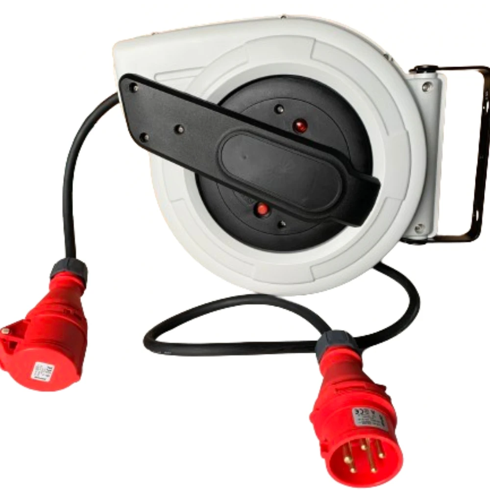 Customized ZD170 5G1.5/2.5  CEE Plug Socket 5 Core Industrial Heavy Duty 380V Power Extension Lead Cable Reel