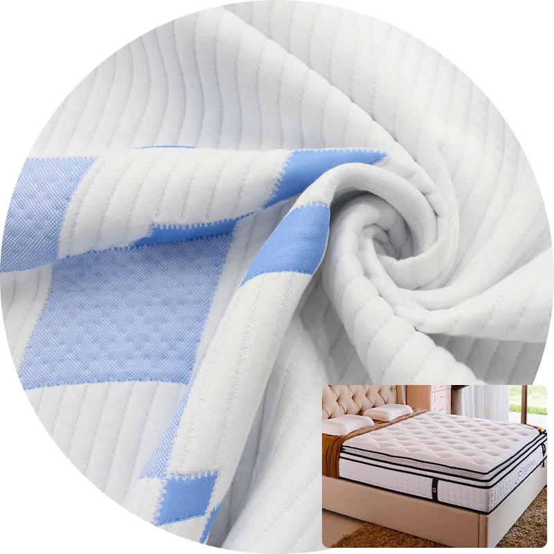 Hot sale Rectangle knitted jacquard simmons mattress fabric for home textile Knitted jacquard polyester printed fabric