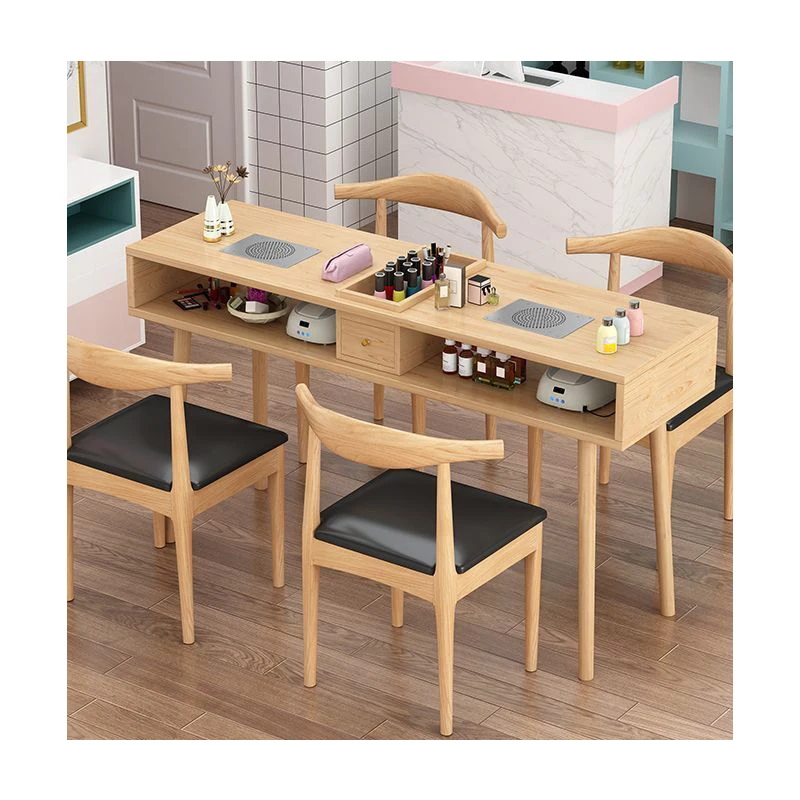 Wholesale Minimalist Bedroom Vanity Table Modern Wooden Cheap Makeup Table Set With Mirror mesas manicura