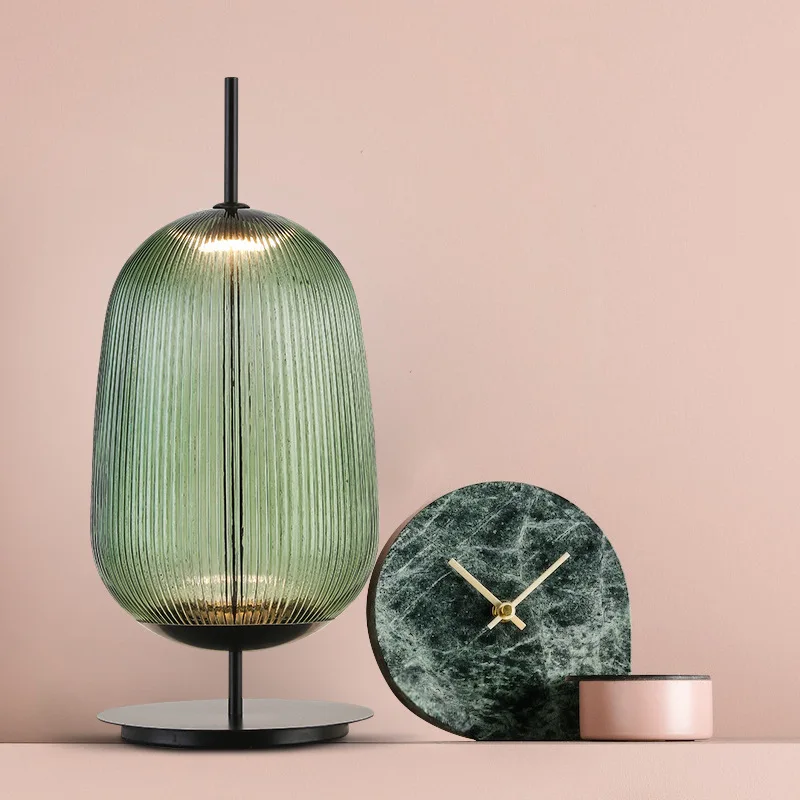 Hotel Bedroom Restaurant Nordic Table Lamp Luxury Modern Stained Glass Table Lamp