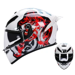 Motorcycle Accessories Motorcycle Safety Helmets ABS Full Face Double lens racing cross country  helmet DOT approved Helmet