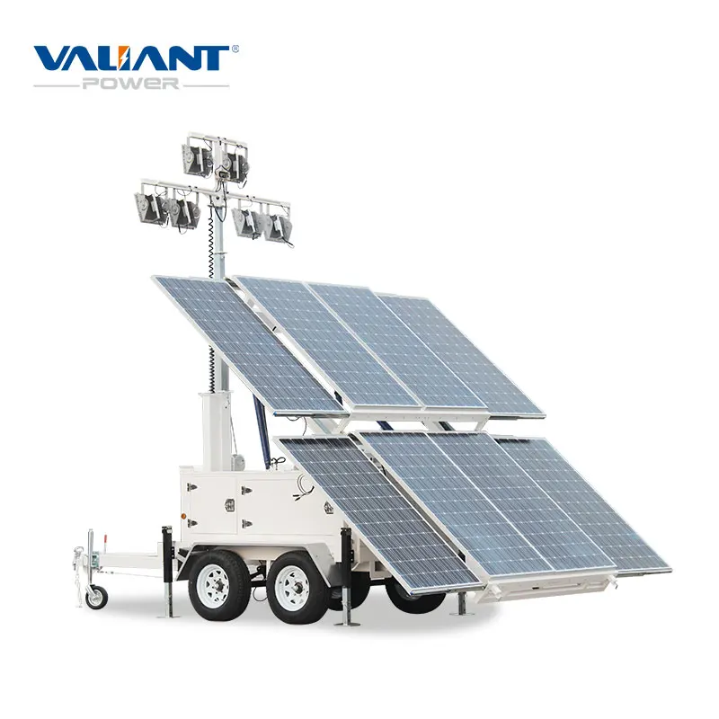 hydraulic mast diesel light tower of gold mining machinery