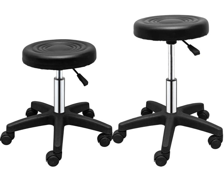 Салон круглый стул PU поворотный с подъемным механизмом парикмахерская массаж Парикмахерские ножницы для укладки волос салон парикмахерское кресло