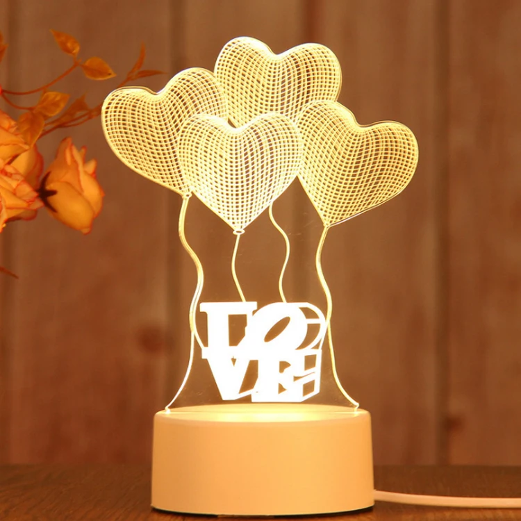 Wholesale 3d Effect Desk Lamp Kids Night Light Led Table With Switch Button