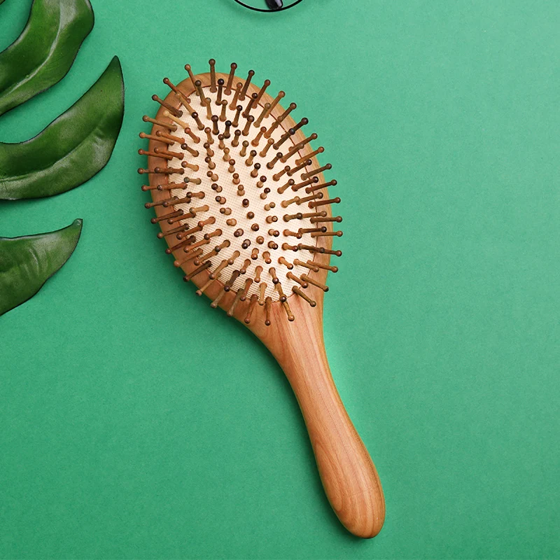 Wooden air cushion comb anti-static massage comb Chinese manufacturers customized logo to provide picture production