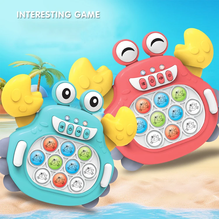 Fashion Fast Push Bubble Game Kids Educational Quick Push Crab Toys Puzzle Game Toys