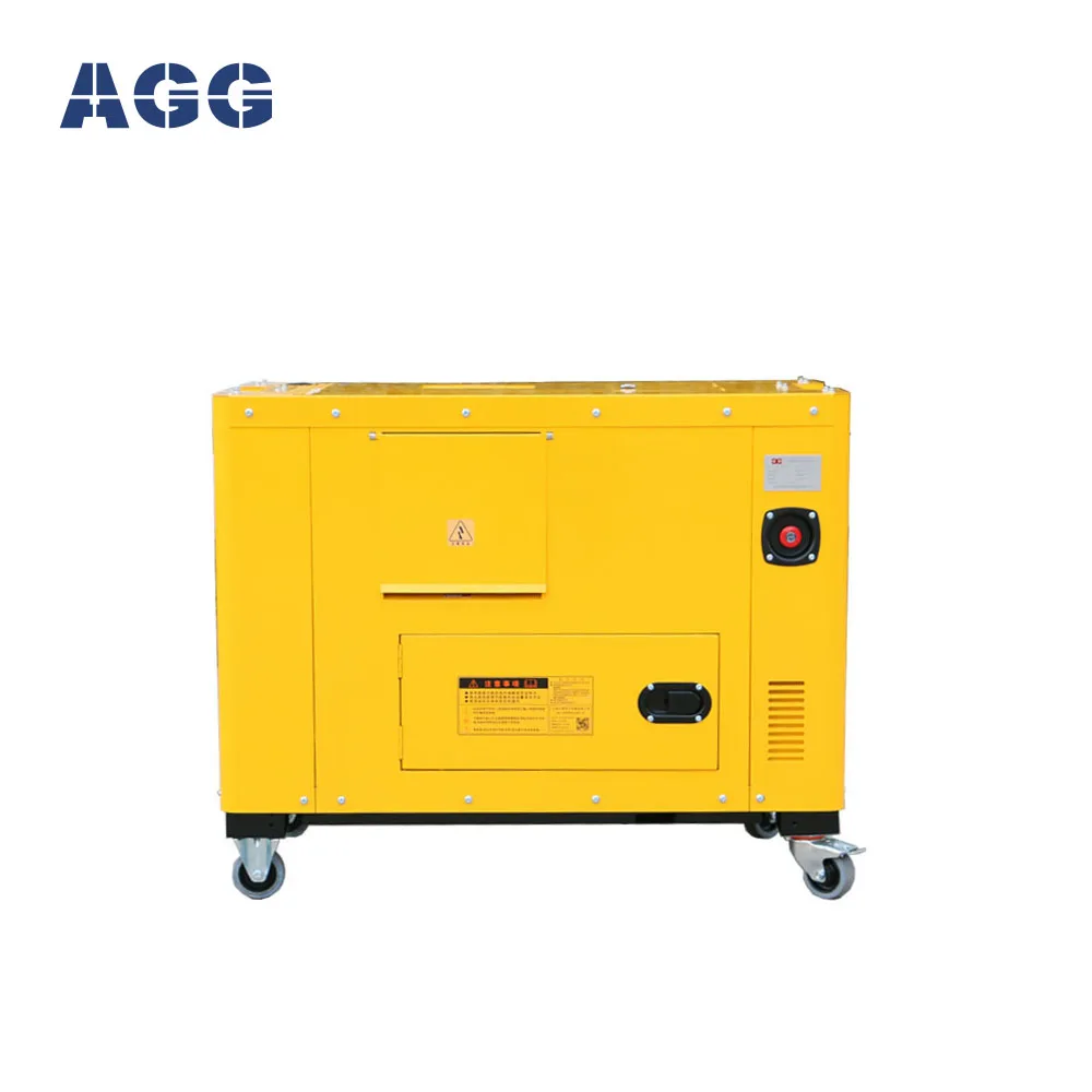 AGG Super Silent soundproof Dynamo 10kw Portable Diesel Generator For Houses