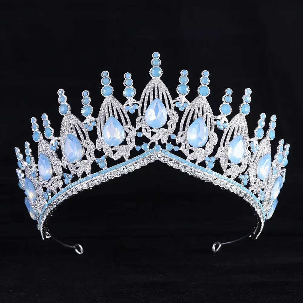 ROMANTIC Customized Bridal Hair Accessories Gold Plated Women Wedding Tiara