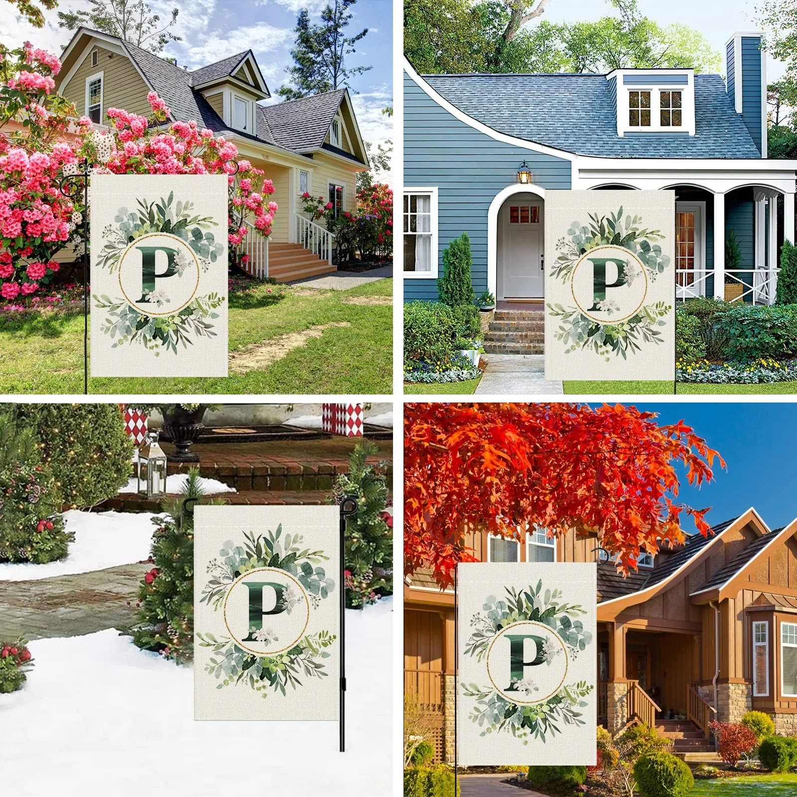 Promotional Product Wholesale Welcome Flags Customized Double Sided Outdoor Weather Resistant Seasonal Garden Flags Set