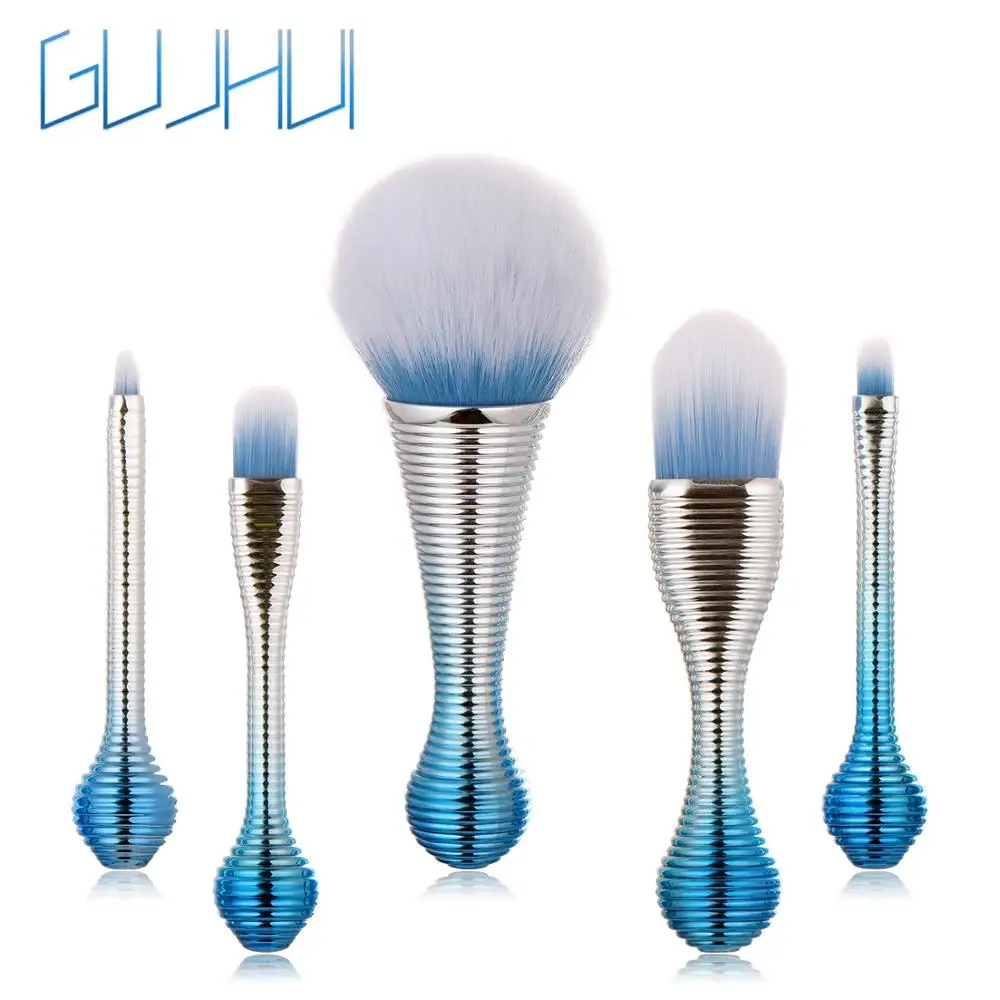 
rainbow mermaid makeup brush set with little mermaid makeup tools 