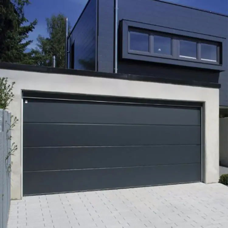 Profile Sandwich Panel Sectional Overhead Garage Door Panels Sectional Automatic 8X7 Aluminum Modern Plywood Polymer Finished
