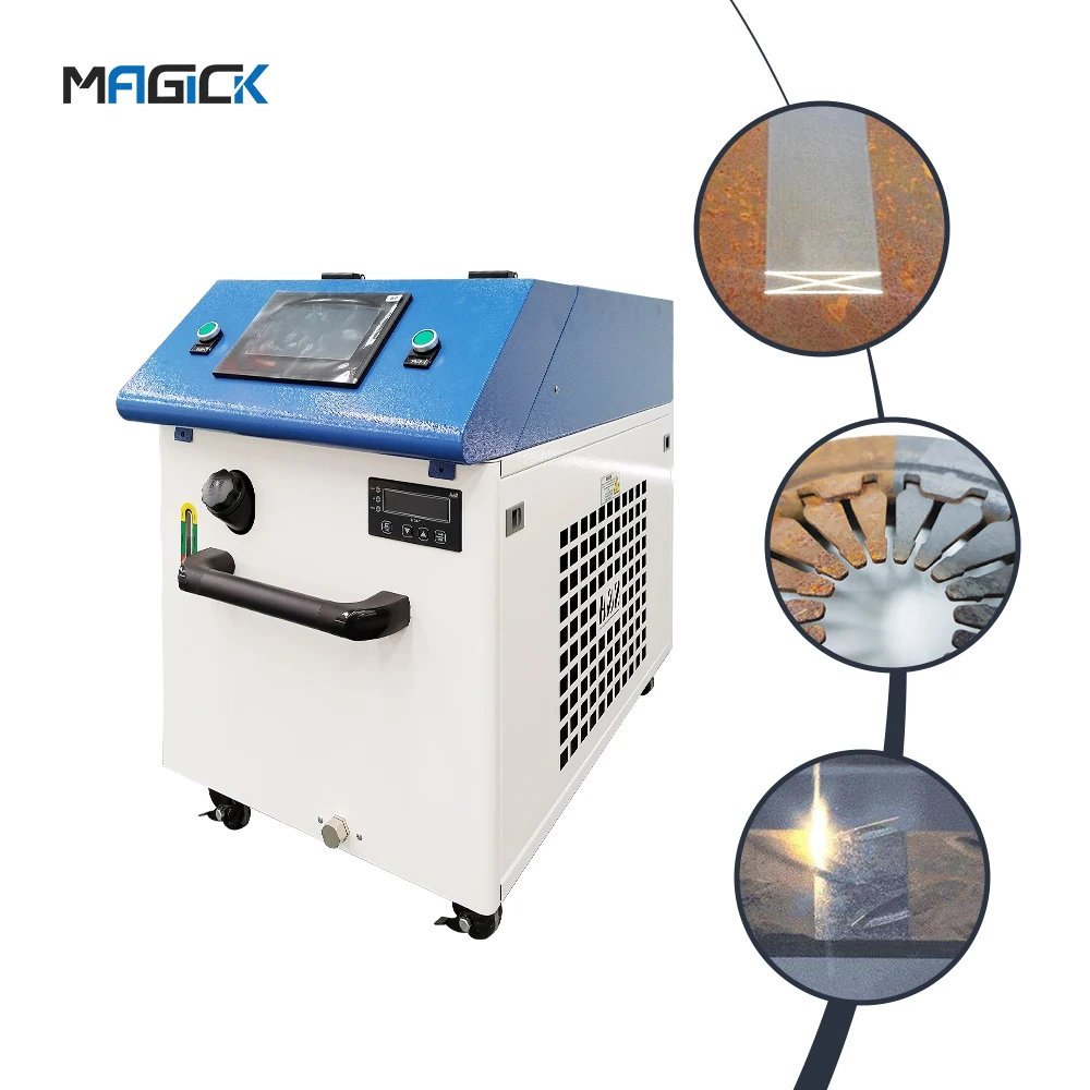 2000w 3000w 4 in 1   fiber handheld portable laser welding cutting and cleaning metal rusty machine