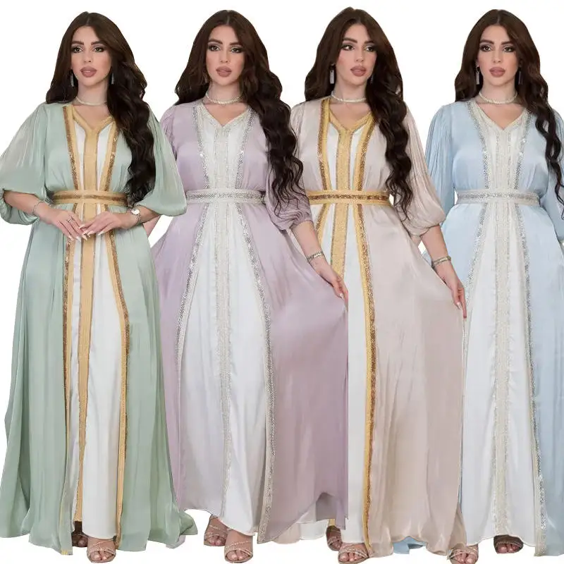 New Design Traditional Muslim Clothing Dress Women Turkey Dubai Abaya Islamic With Dresses