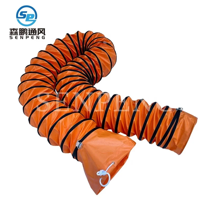 Wear and Tear Proof PVC Spiral Air Duct Hose Pipe for Factory Construction Site Waste Gas Exhausting