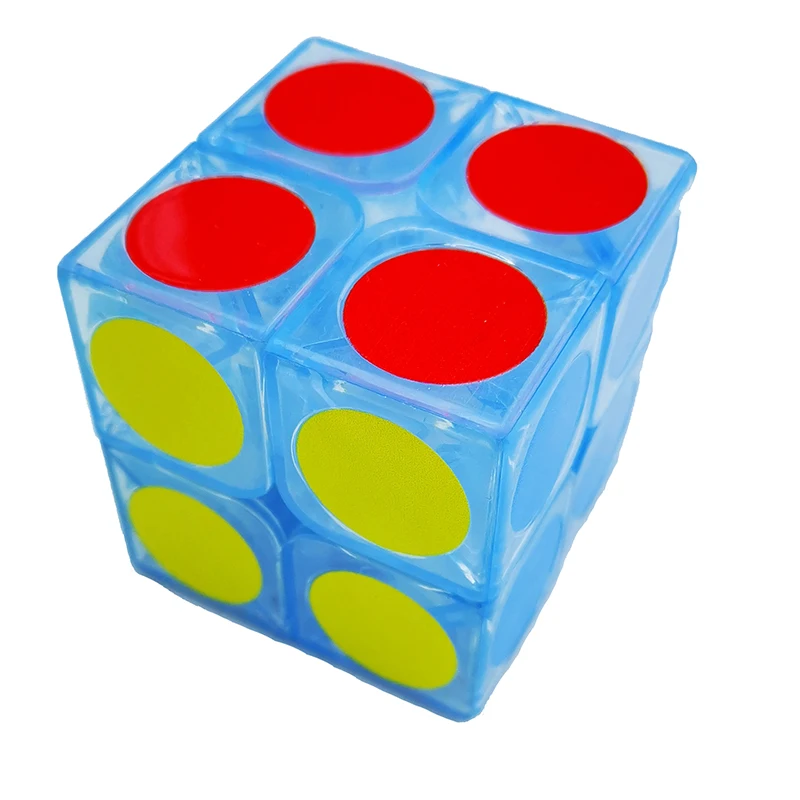 2x2 round circle magic cube strickerless 5.0cm high-quality Smooth Magic Cube toy for kids adults Promotional Magic Cube