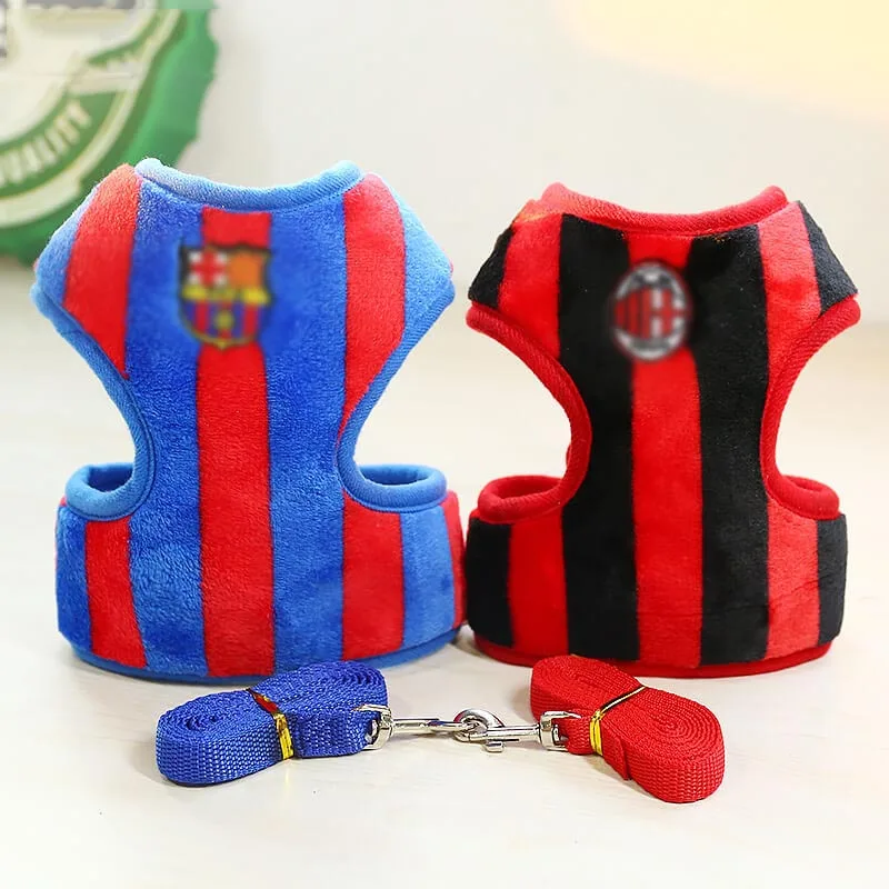 Wholesale Pet harness Sport Style Design Dog harness Striped Design Pet Soft Breathable harness Set