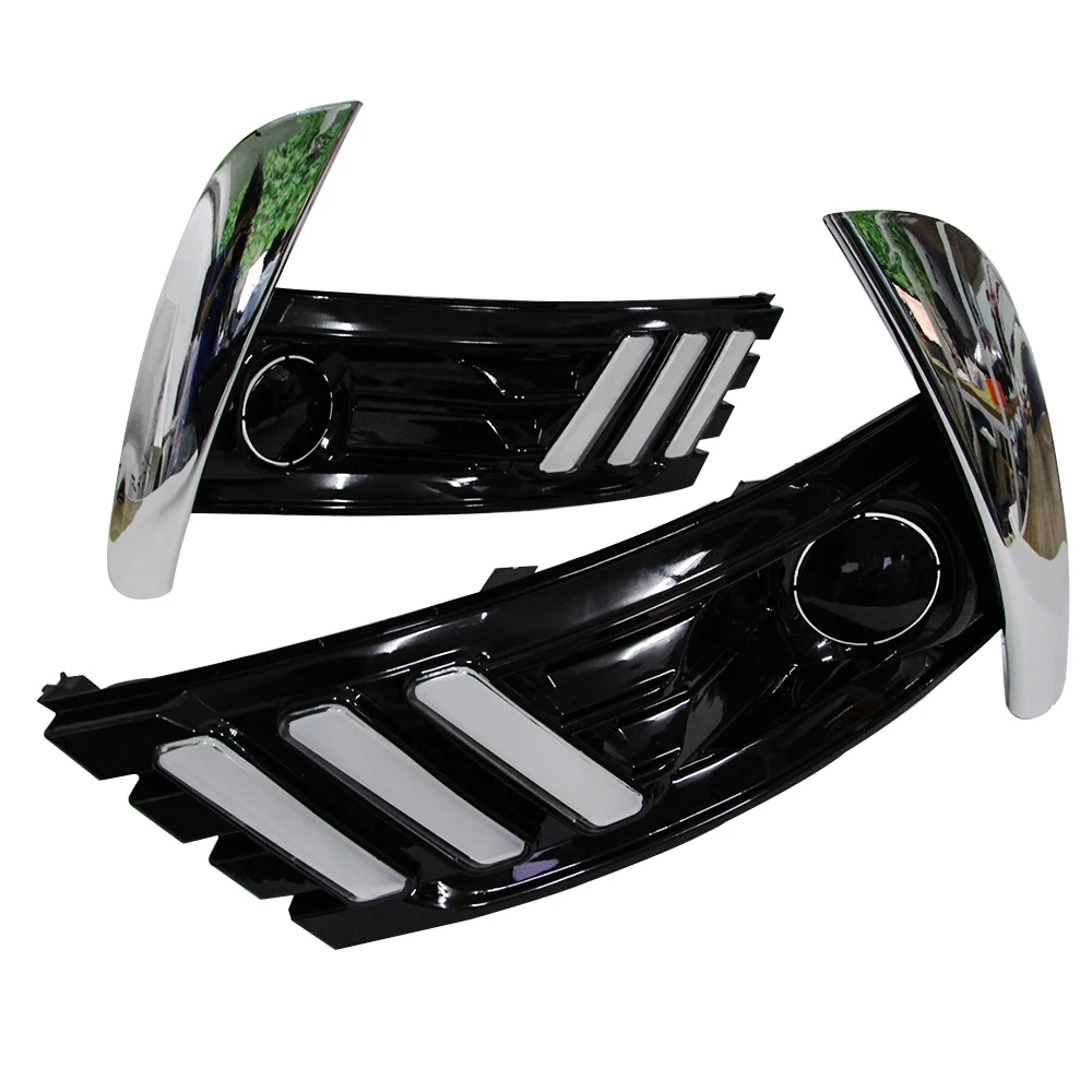 led drl daytime running light For Toyota Corolla Altis 2017 With Yellow Light Fog lamp DRL