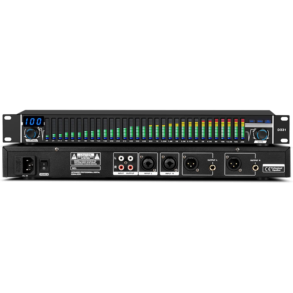 Depusheng D331 шумоподавляющий цифровой эквалайзер профессиональные аудиосистемы для сцены караоке
