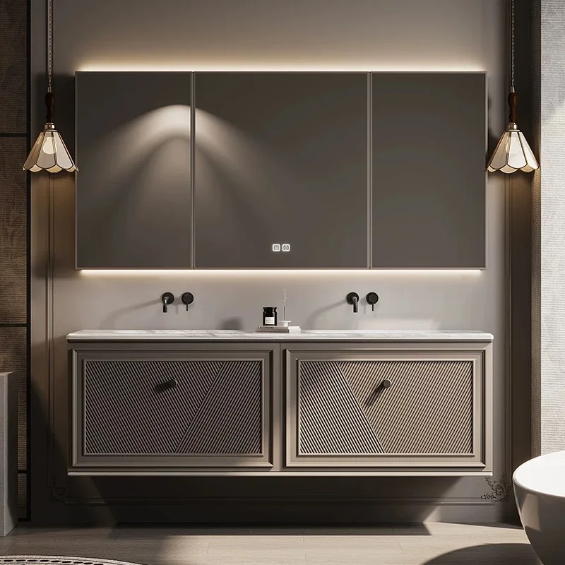 Wholesale Antique Designer 12 Inch Deep Vanity black Bathroom Cabinets