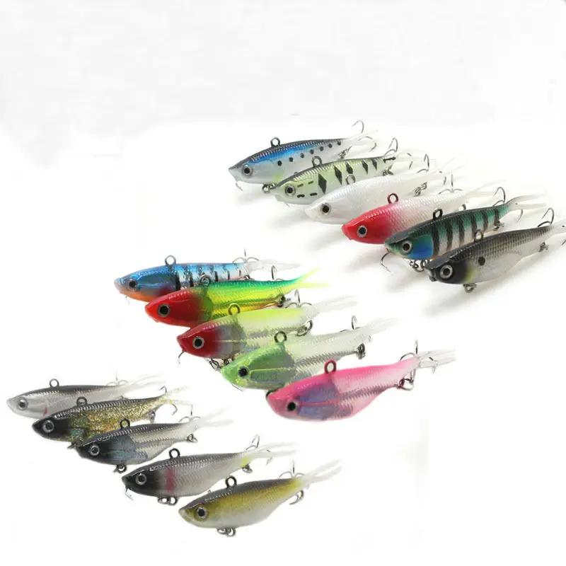 2020 9.5cm/21g Hot Sell Split Tail 95mm Soft jig jigging Lure Red lead Head PVC Plastic Soft Vibe Lure