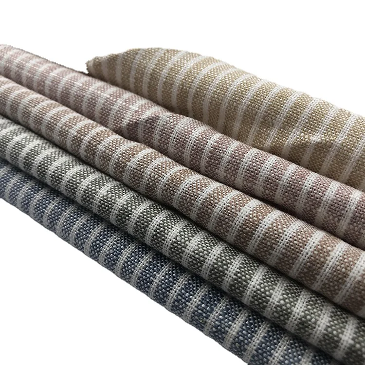 Новый стиль, дышащая, окрашенная пряжа 195 г/кв. М, сделанная на заказ, сплющенная льняная ткань для одежды