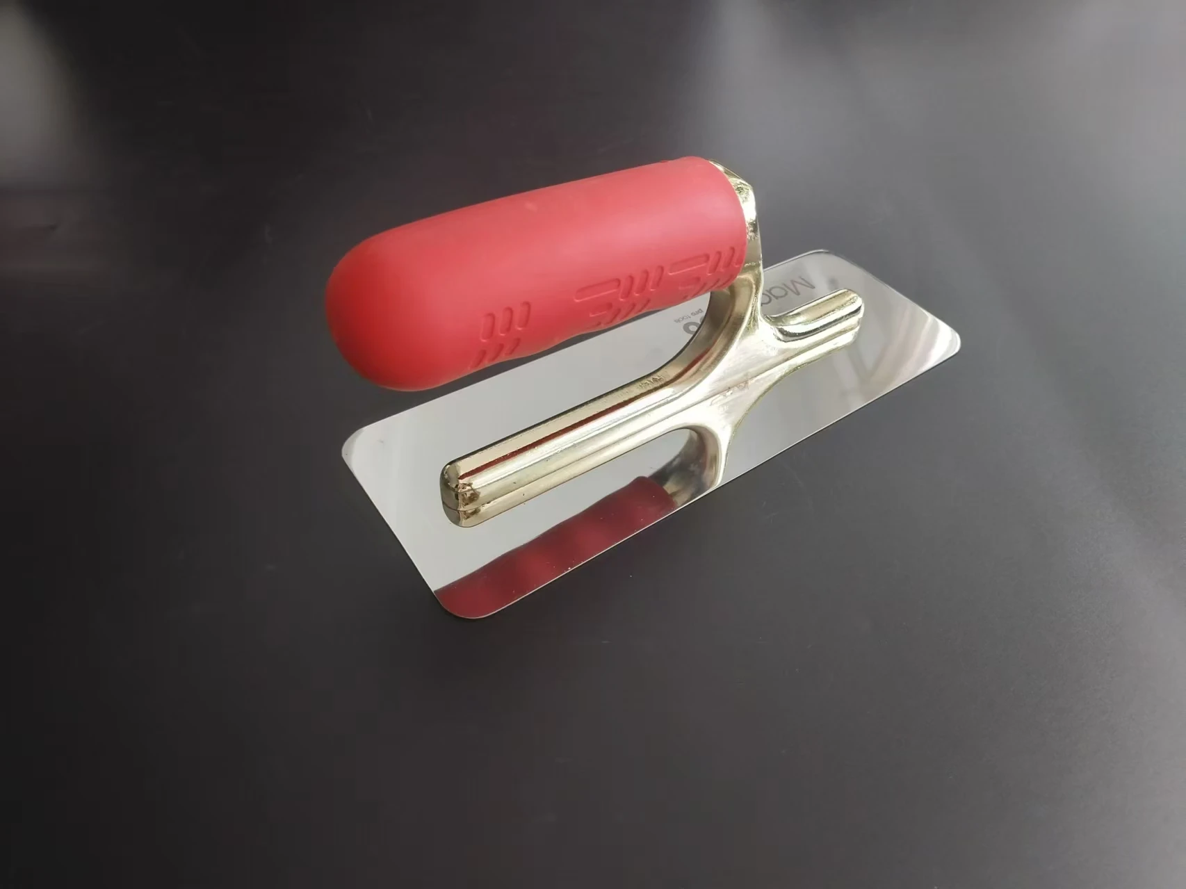 Venetian Plaster Trowels Finishing Plaster Trowel Stainless Steel Trowel Rounded Corners TPR handle Golden Aluminum Shank
