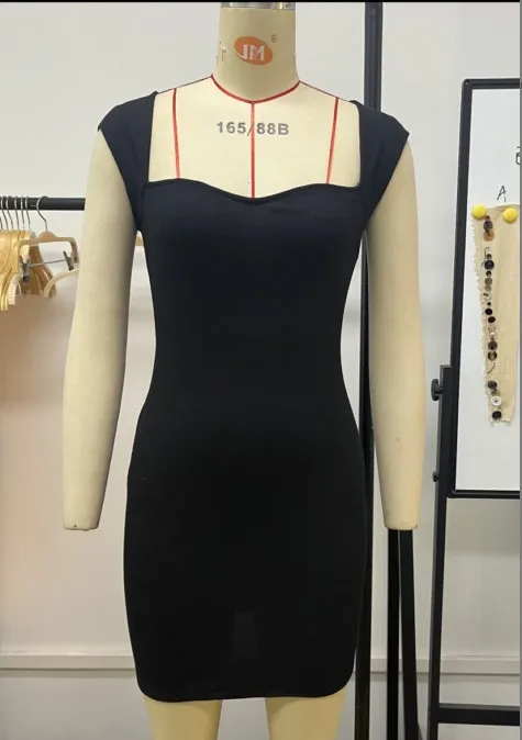 Новинка 2023 года индивидуальный заказ сексуальный ночной магазин короткая юбка без рукавов вязаный на бедрах кофта Повседневное